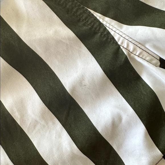 Sunny Patoche Striped Green and White Swim Trunks Retail $148 - Picture 7 of 7